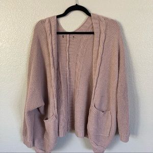 Pinkish Tan Cardigan size Large